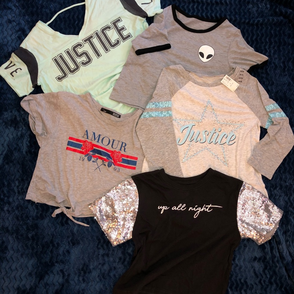 Girls shirts and crop tops